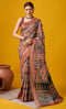 Deeva Sarees Brown Cotton Saree